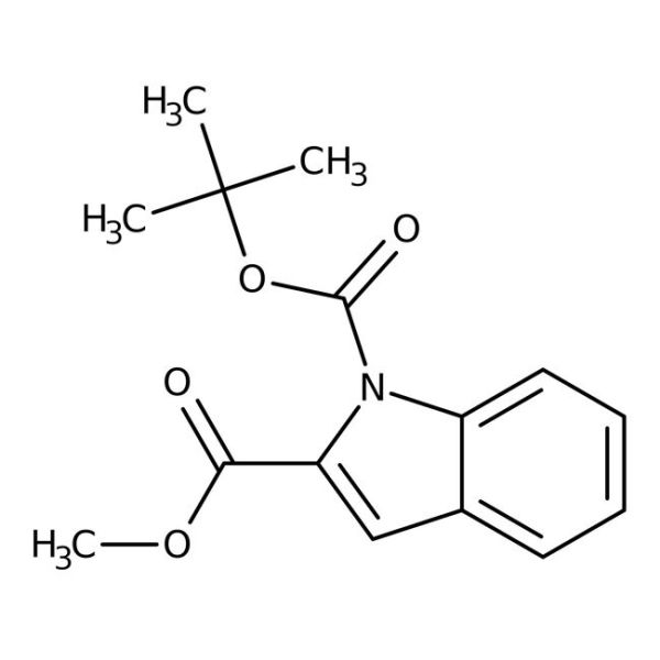 1-(tert-Butyl) 2-methyl 1H-indole-1,2-dicarboxylate, 97% 5GR