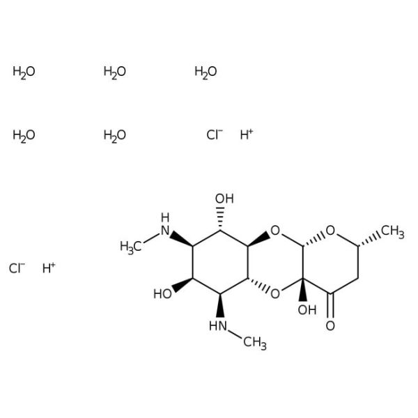 Spectinomycin dihydrochloride pentahydrate, 50 mg/ml in water