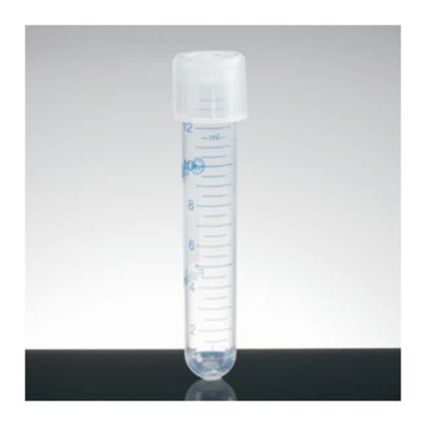 Falcon 14mL Round Bottom High Clarity PP Test Tube, Graduated, with Snap Cap, Sterile, 25/Pack, 500/Case