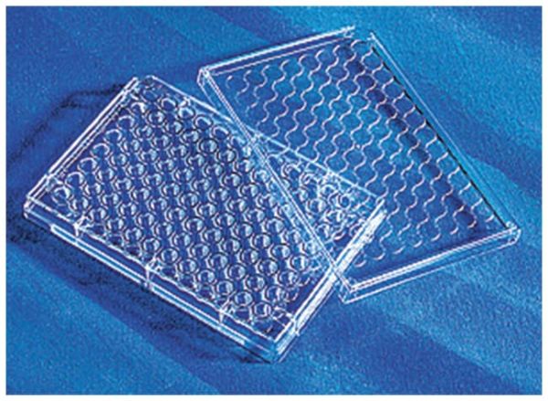 Costar 96 Well Clear Round Bottom Tissue Culture-Treated Microplate with Lid, Sterile, Individually Wrapped, 50/case