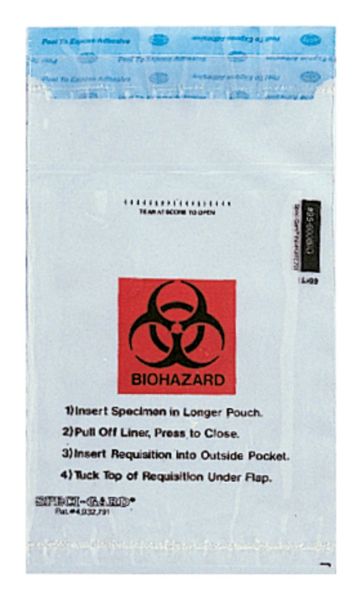 Minigrip™ SPECI-GARD™ Specimen Biohazard Transport Bags