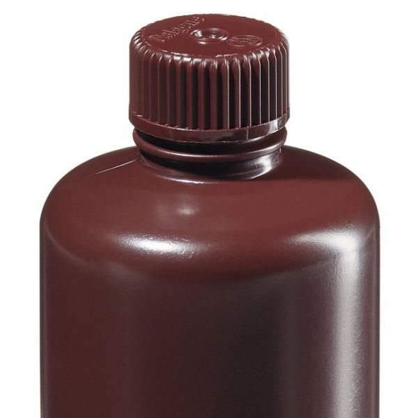 Bottle NM HDPE Amber 8oz (12/pk)