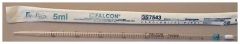 Falcon 5mL Serological Pipet, Polystyrene, 0.1 Increments, Individually Packed, Sterile, 50/Bag, 200/Case