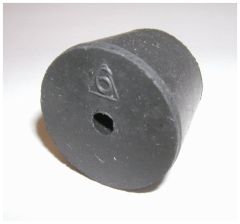 Stopper, Rubber, One-hole, Size No.9, Ho