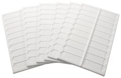 SLIDE TRAY WHITE STYRENE 6/PK