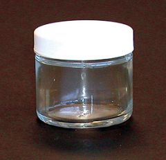 Fisherbrand Clear Straight-Sided Jars with Polyvinyl-Lined Caps