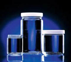 Fisherbrand Certified Clean Clear Glass Straight-Sided Jars