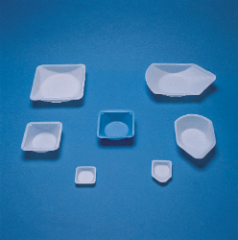 Fisherbrand™ Polystyrene Antistatic Weighing Dishes, 120 x 120 x 25.4 mm (L x W x H)