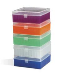 Fisherbrand Polypropylene Vials Storage Boxes Purple Pack of 5