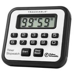 Fisher Scientific Traceable Countdown/Countup Timer Stopwatch - ALARM TIMER/STOPWATCH (HAZARDOUS)