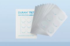 DURAN® TILT GL 56 self-adhesive identification label for screw cap, 40 mm diameter Polyester, 60 labels per pack