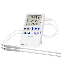 Traceable® Hi-Accuracy Dual Thermometer with two stainless-steel probe