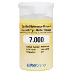 Traceable® pH One-Shot™ Standard Certified Reference Material (CRM) 7.000, Yellow, (pack of 6)
