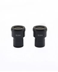 12.5x/18 eyepieces (pair), high eyepoint, focusable, W&B reticle