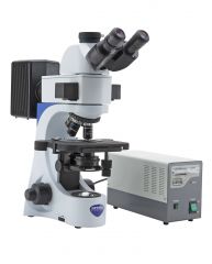 Trinocular HBO fluorescence microscope, IOS, multi-plug/UK