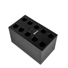 B10-13, Block with 10 sockets of 13 mm diameter, flat bottom
