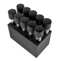 B10-16, Block with 10 sockets of 16 mm diameter, flat bottom