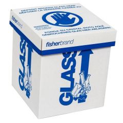 Fisherbrand™ Glass-Disposal Boxes, 20 x 20 x 25 cm (L x W x H), Benchtop