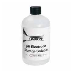 Oakton™ pH Electrode Storage and Cleaning Solutions, 500mL, 3" x 3" x 6.25" (L x W x H)