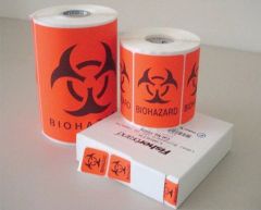 Fisherbrand™ Biohazard Labels, 5" x 5" (L x W), 250/pk
