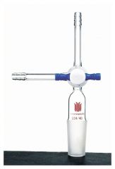 Synthware™ Flushing Adapters with PTFE Stopcock (Standard Taper Joint No. 24/40)