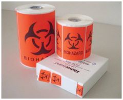Fisherbrand™ Biohazard Labels, 3" x 2" (L x W), 500/pk