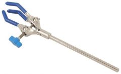 Eisco™ 3 Prong Clamp - PVC Coated Diecast Jaw, 10.5" (L), 3.5" Jaw Capacity