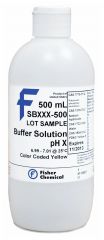 Buffer Solution, pH 7.00, Color-Coded Yellow (Certified), Fisher Chemical™, 500mL