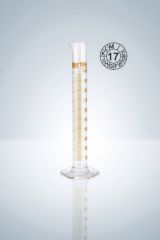 Hirschmann™ Class A Measuring Cylinders, Amber Graduation, 250mL