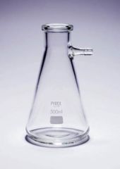 Pyrex™ Borosilicate Glass Vacuum Filter Flask with Side Arm, 100mL