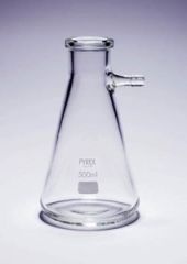 Pyrexâ„¢ Borosilicate Glass Vacuum Filter Flask with Side Arm, 250mL
