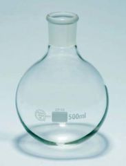 Quickfit™ Borosilicate Glass Short Neck Round Bottom Flask, 50mL