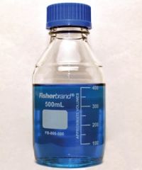 Fisherbrandâ„¢ Reusable Glass Media Bottles with Cap, 2000mL