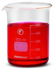 Fisherbrand™ Squat Form Beakers, 600mL