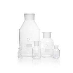DURAN® bottles, reagent, wide neck, with NS 85/55, clear, with standard ground joint without head stopper, 20000 ml
