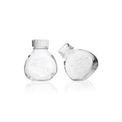 DURAN® TILT Bottle, clear, graduated, GL 56, with white screw-cap (PP), 500 ml (supplied non-sterile)
