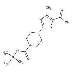 4-Methyl-2-[1-(tert-butoxycarbonyl)piperid-4-yl]-1,3-thiazole-5-carboxylic acid, 97%, Maybridge