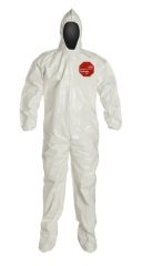 DuPont™ TYCHEM™ 4000 Coverall with Standard Fit Hood, Attached Socks
