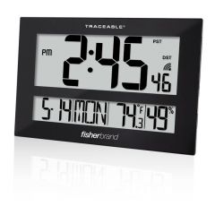 Fisherbrand™ GIANT-DIGITS™  Radio Atomic Traceable Clock with Humidity