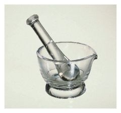 Variety Glass CoorsTek™ Clear Glass Mortar and Pestle Sets