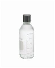 DWK Life Sciences Wheaton™ Graduated Media/Lab Bottles: Clear Glass, With Rubber-Lined Cap (Autoclavable)