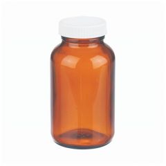 DWK Life Sciences Wheaton™ Bottles Amber Wide-Mouth Packers with Polyvinyl-lined Closures