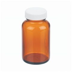 DWK Life Sciences Wheaton™ Amber Wide-Mouth Packers with PTFE Faced PP-lined Closures