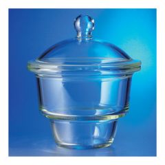  PYREX™ 24/29 Standard Taper Stopcock Vacuum-Rated Glass Desiccators, Complete (Bowl and Cover)