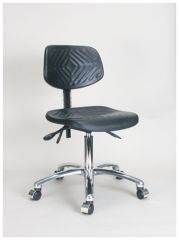Fisherbrand™ Desk Height PolyurethaneÃ‚Â Chair with Polished Cast Aluminum Base
