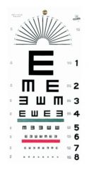 Graham-Field™ Grafco™ Illiterate Eye Chart