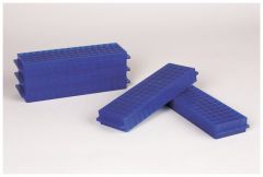 Fisherbrand™ Polypropylene Microtube Storage Racks, Color: Blue