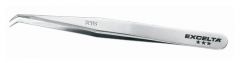 Excelta™ Electronic Style Angled Tip Tweezers with Fine Precision Points