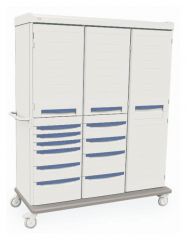 Metro™ Starsys™ Preconfigured Tall Mobile Storage Unit, General Supply Cabinet, Triple-Wide