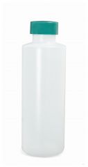 Qorpak™ Natural HDPE Commercial Cylinder Bottles With Thermoset F217 and PTFE Caps